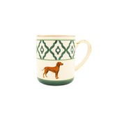 Kaffeetasse Vizsla von Michael Platin Design, handbemalt mit Goldrand