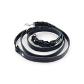 Verstellbare Lederleine TWISTED SWITCH in Schwarz von Cooper & Quint