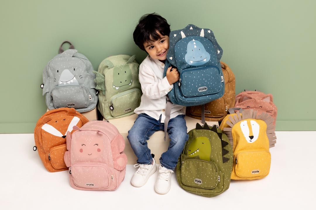 Trixie Kinderrucksack Mr. Triceratops in Blau