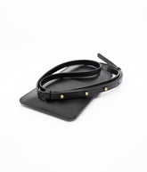 Handytasche aus Leder in Schwarz – Ansicht 2