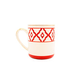 Kaffeetasse Dackel von Michael Platin Design, handbemalt mit Goldrand