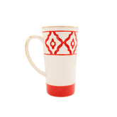 Große Teetasse Dackel von Michael Platin Design, handbemalt mit Goldrand