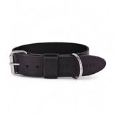 Breites Lederhalsband in Schwarz von Cooper & Quint