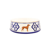 Hundenapf Vizsla von Michael Platin Design, handbemalte Keramik mit Goldrand