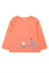 Frugi Kinder Langarmshirt Koralle mit Feen-Applikation
