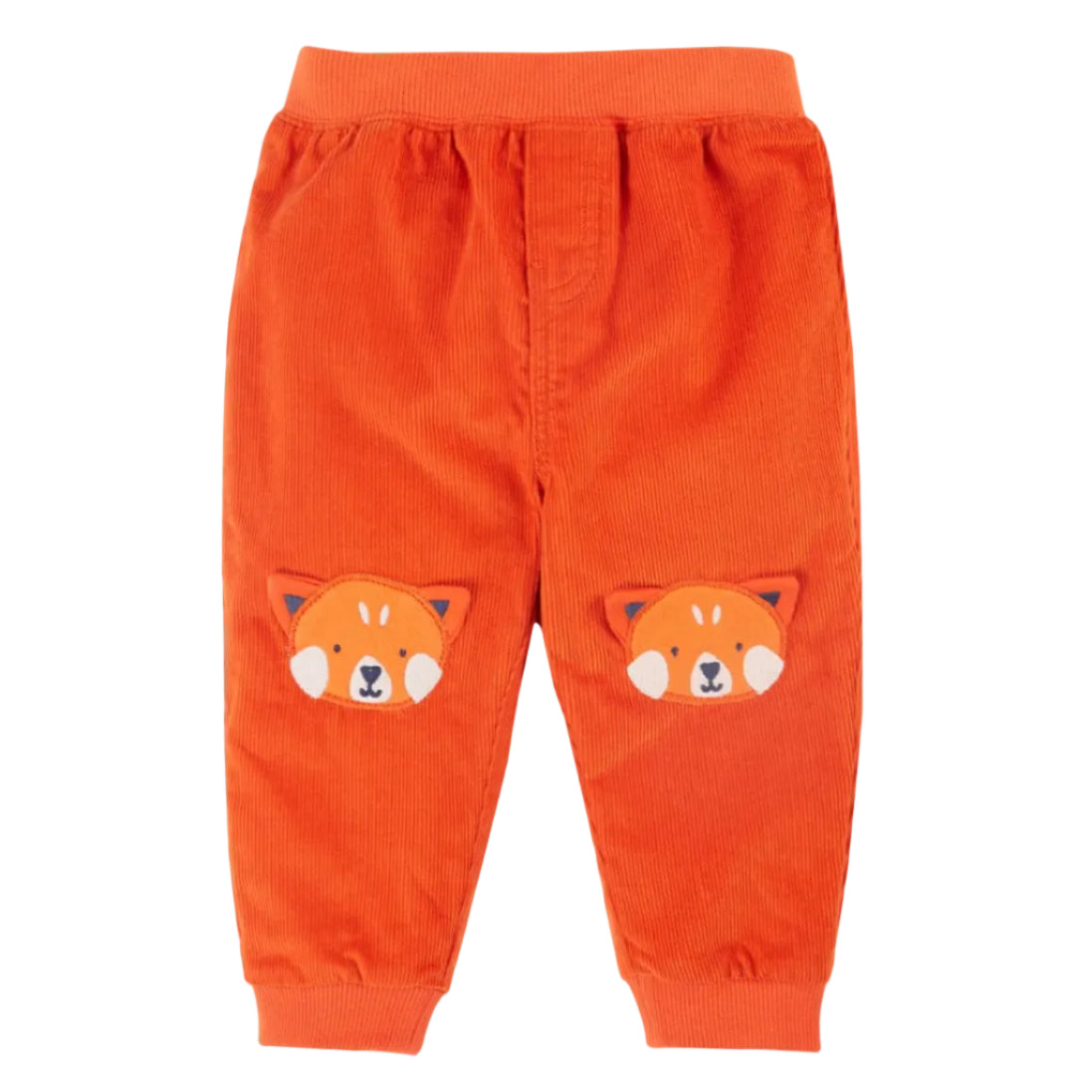 Frugi Kinder Cordhose Orange mit Rotem Panda