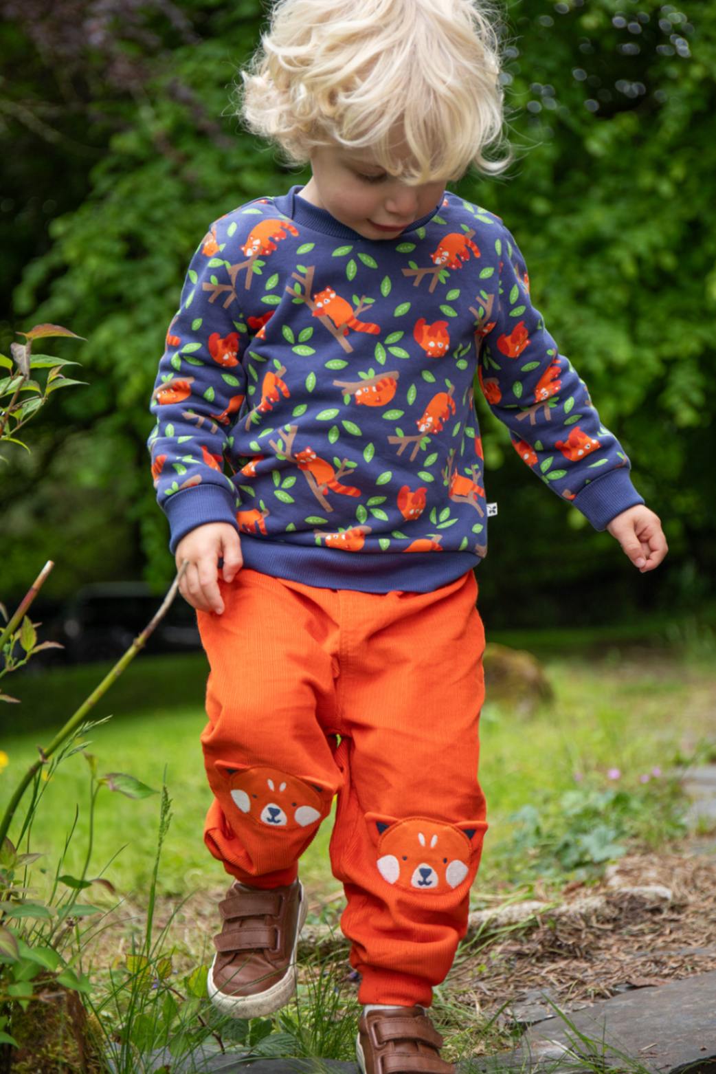 Frugi Cordhose Orange Roter Panda – Ansicht 2