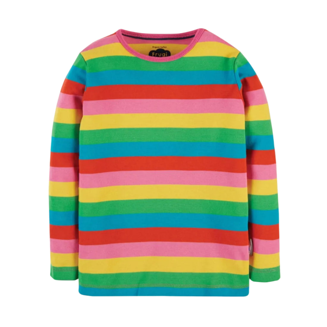 Frugi Kinder Ringelshirt Regenbogen Pink