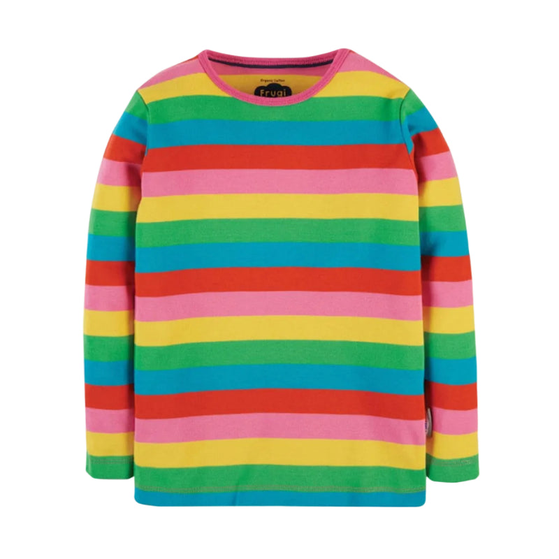 Frugi Kinder Ringelshirt Regenbogen Pink