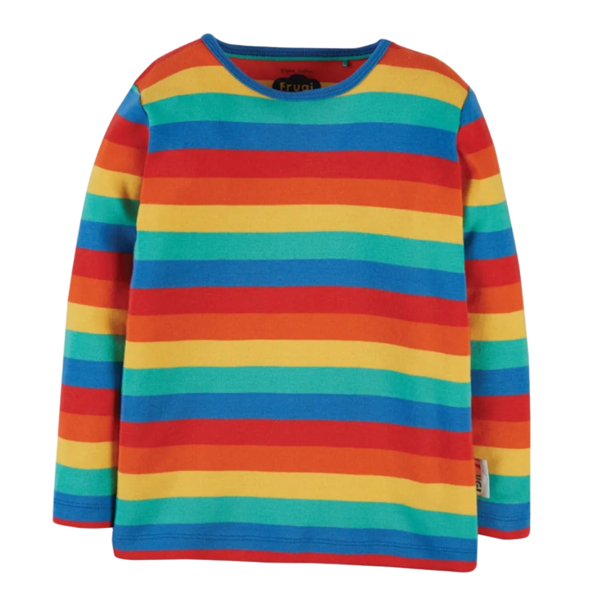 Frugi Kinder Ringelshirt Regenbogen Blau