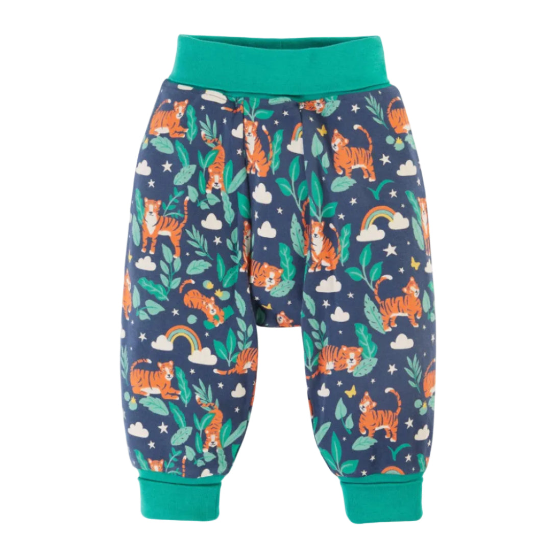 Frugi Kinder Haremshose Navy mit Tigern