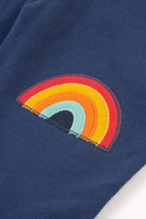 Frugi Rae Latzhose Navy Gelb – Ansicht 5