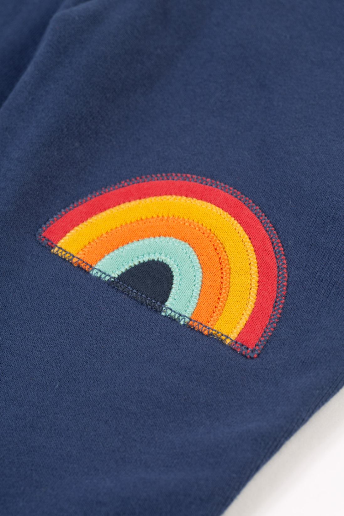 Frugi Rae Latzhose Navy Gelb – Ansicht 5