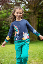 Frugi Reva Strickjacke Navy – Ansicht 2