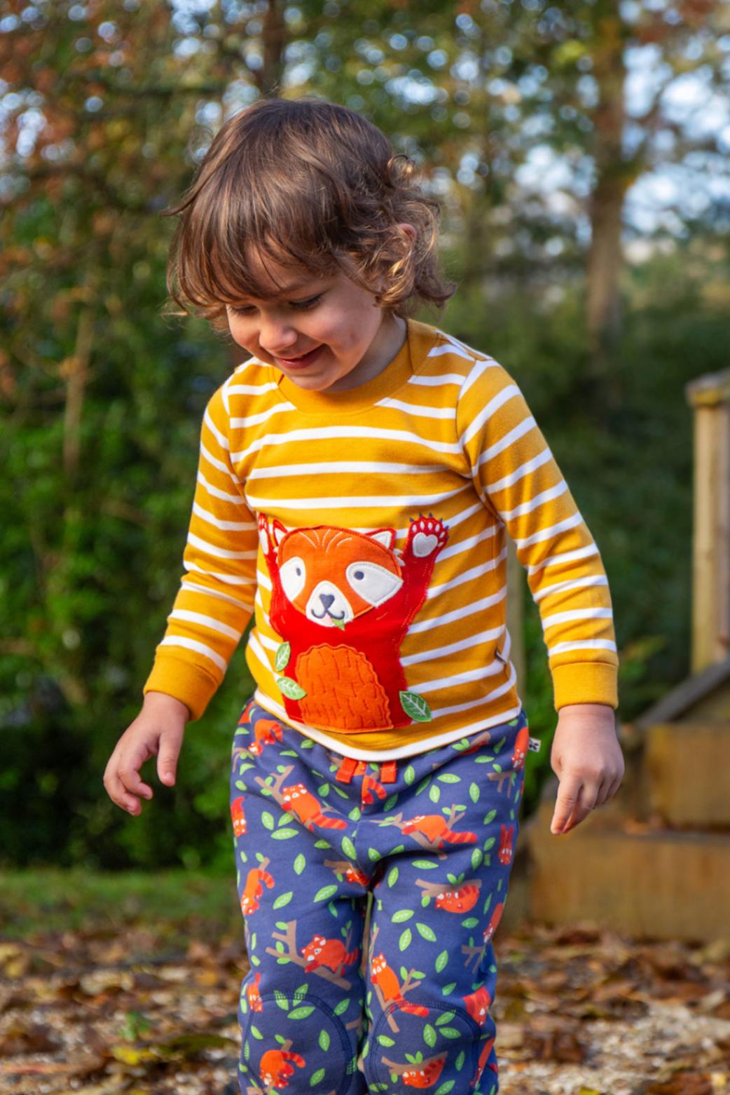 Frugi Jogginghose Navy Roter Panda – Ansicht 2
