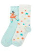 Frugi Kindersocken 2er-Set Türkis mit Fee