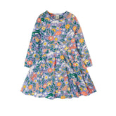 Frugi Sofia Skaterkleid Lila mit Regenwald-Freunden