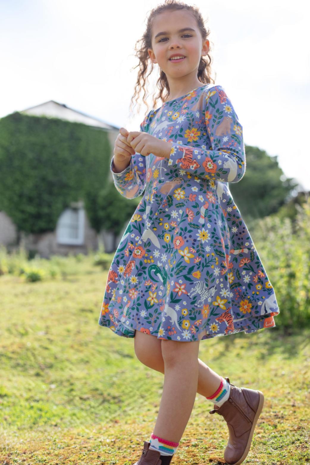 Frugi Sofia Skaterkleid Lila – Ansicht 4
