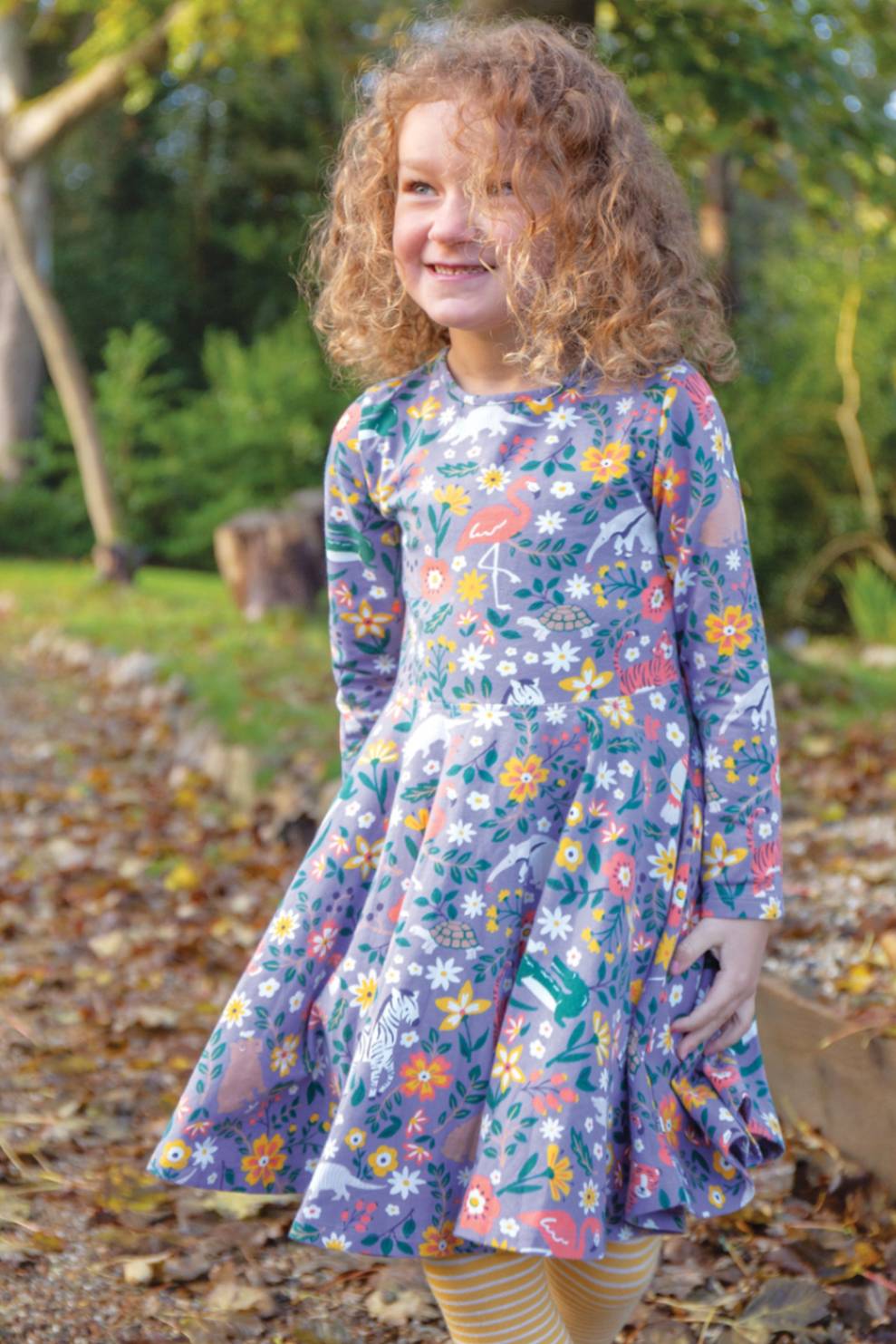 Frugi Sofia Skaterkleid Lila – Ansicht 2