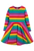 Frugi Sofia Skaterkleid mit Regenbogenstreifen