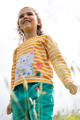 Frugi Langarmshirt Gelb Katze – Ansicht 2