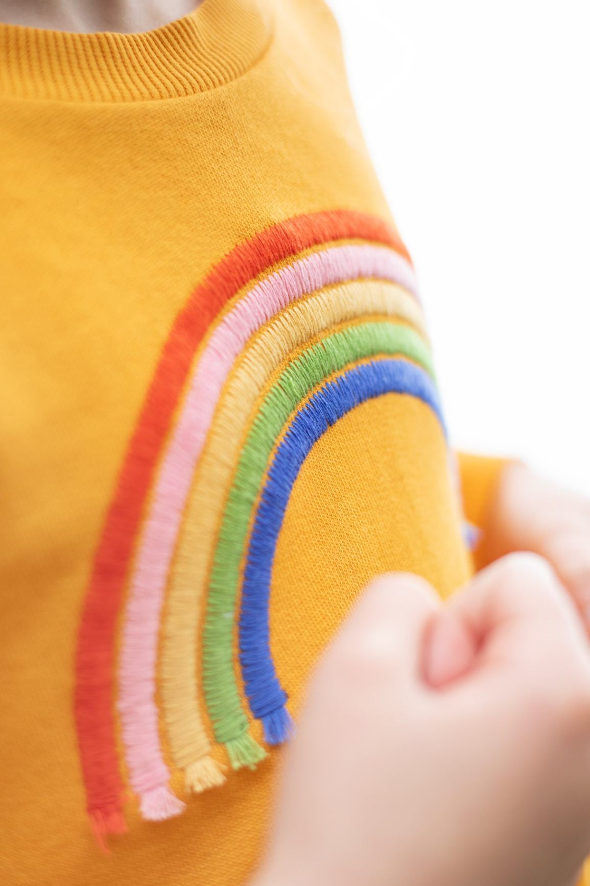 Frugi Kleid Gelb Regenbogen – Ansicht 3