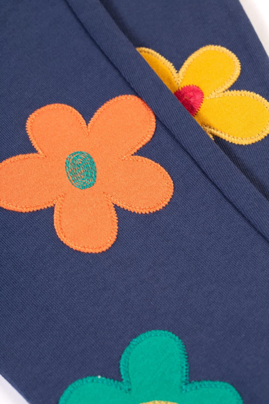 Frugi Jogginghose Navy Blumen – Ansicht 2
