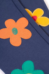 Frugi Jogginghose Navy Blumen – Ansicht 2