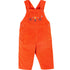 Frugi Durgan Cord-Latzhose Orange mit Tiger