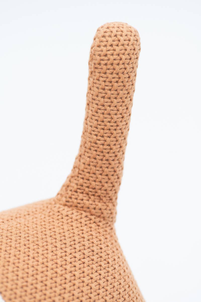 Gehäkeltes Stofftier Hund in Braun von Crochetts – Ansicht 8