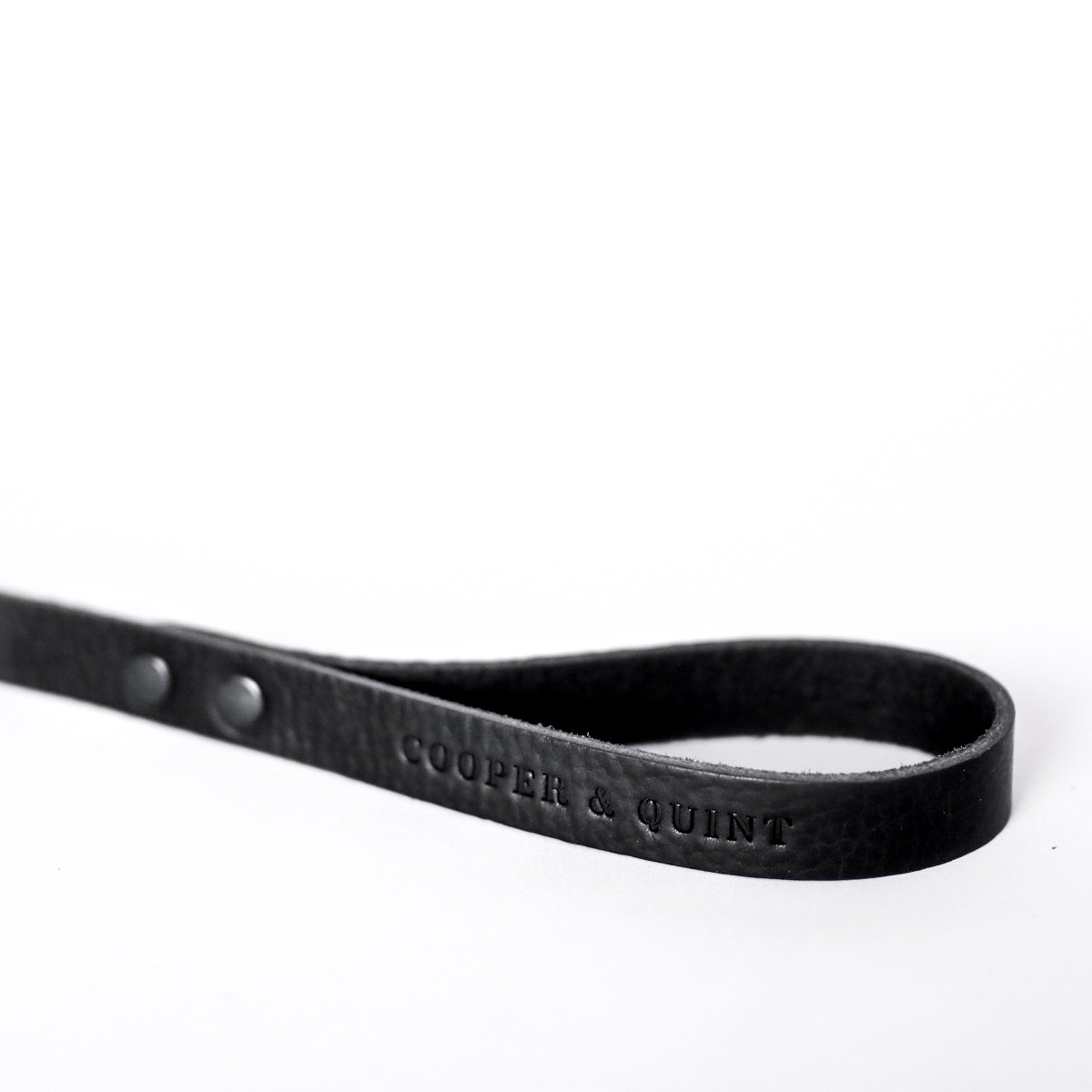 Lederleine in Schwarz von Cooper &amp; Quint