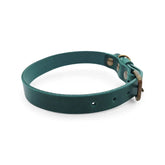 Lederhalsband in Grün von Cooper & Quint