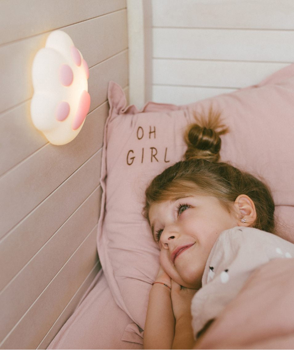 Rabbit &amp; Friends Silikonlampe Pfote Rosa