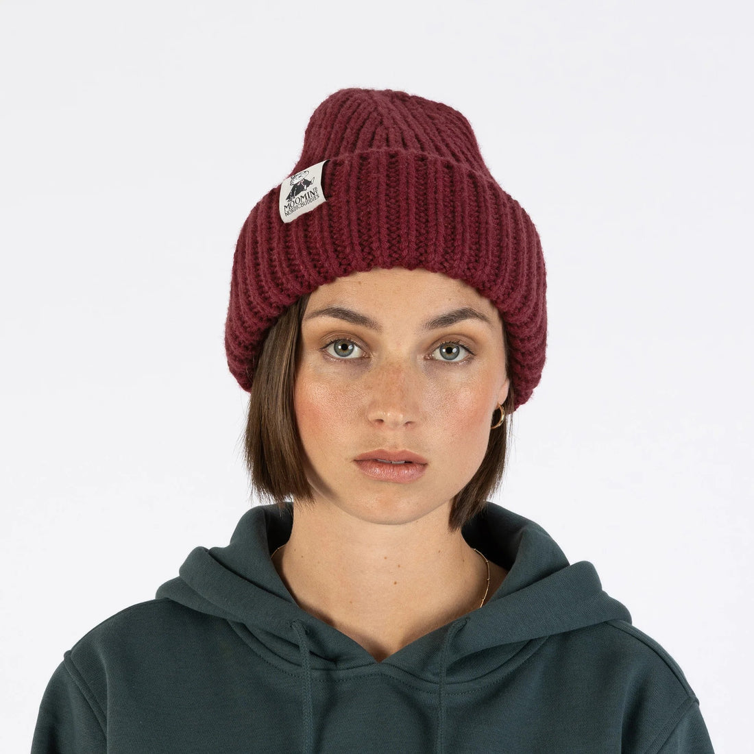 Mumin Kleine My Strickmütze Beanie Bordeaux