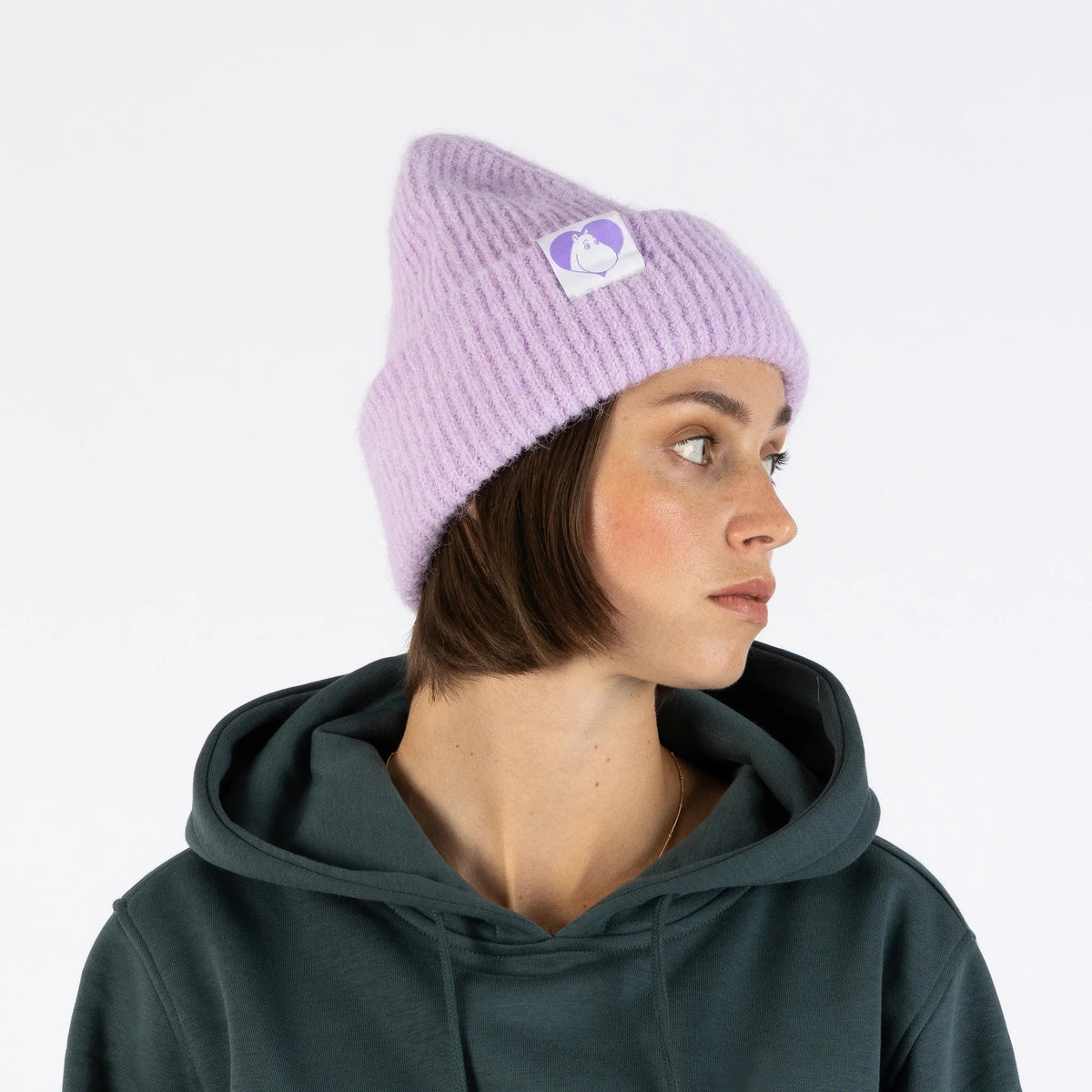 Mumin Beanie Lila – Ansicht 2