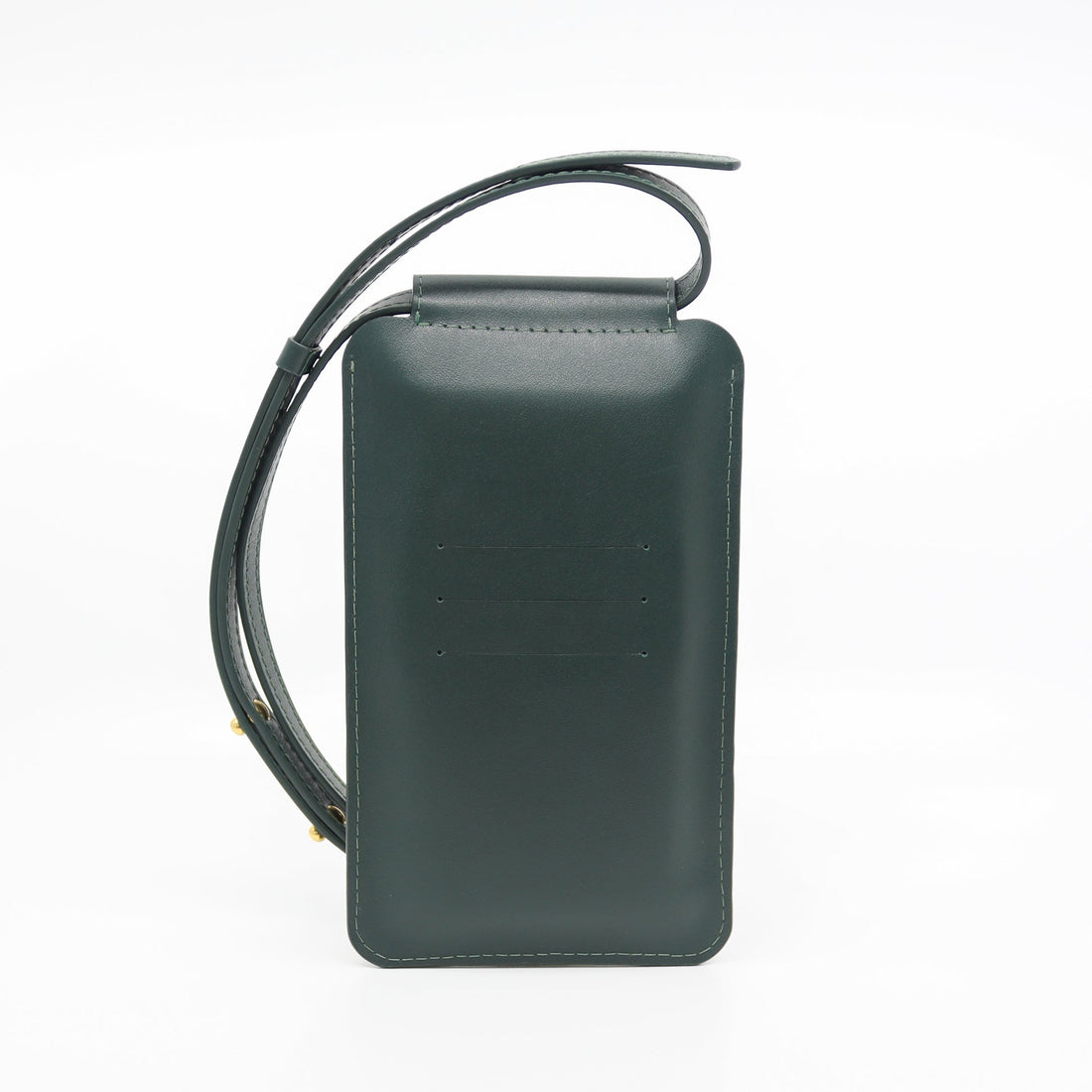 Handytasche aus Leder in Waldgrün