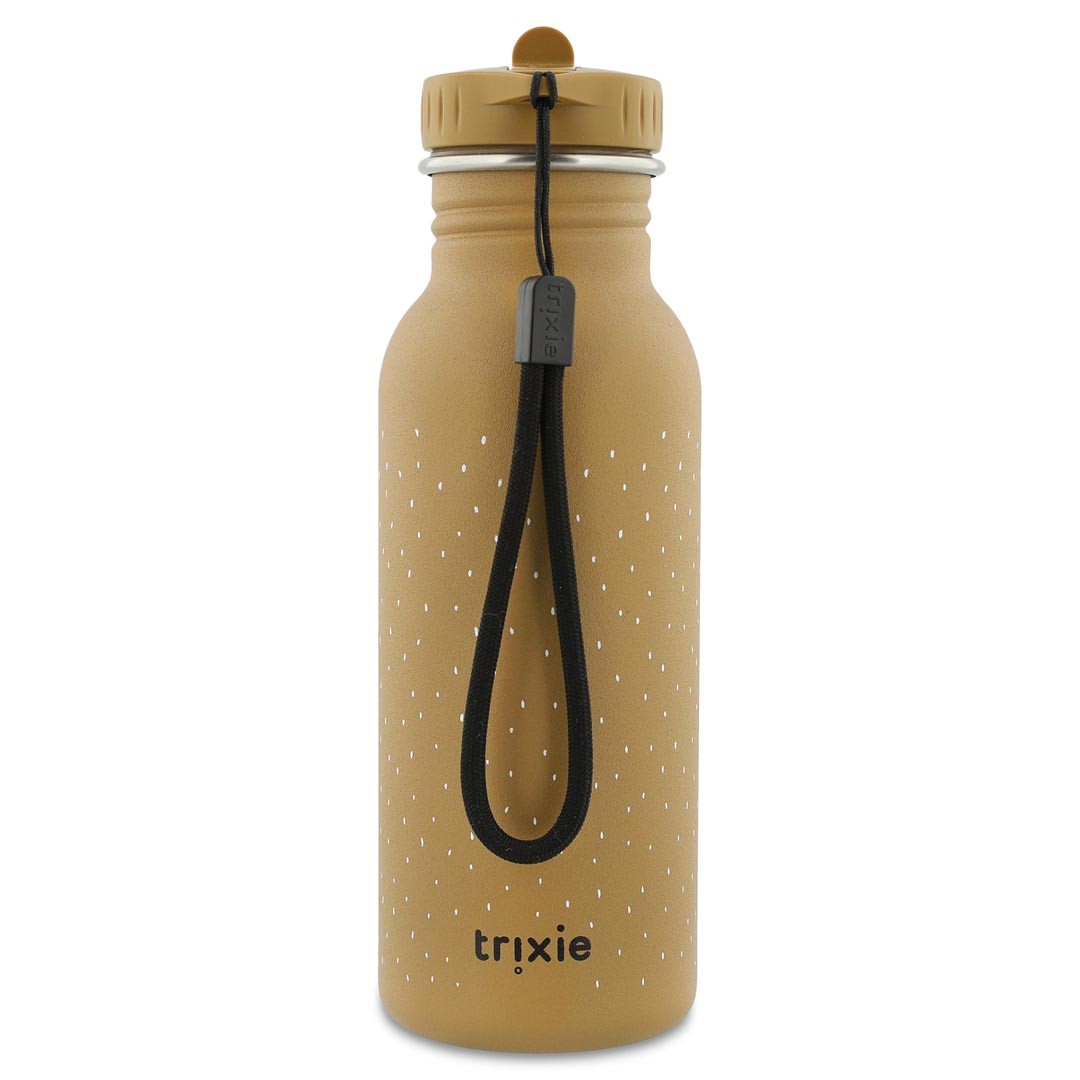 Trixie Edelstahl-Trinkflasche 500 ml Mr. Bear in Ocker