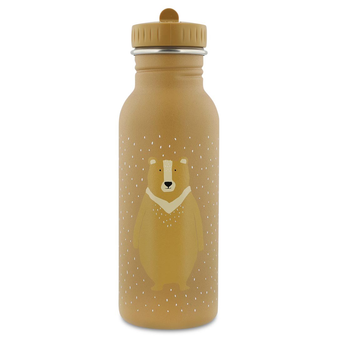 Trixie Edelstahl-Trinkflasche 500 ml Mr. Bear in Ocker