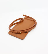 Handytasche aus Leder in Cognacbraun – Ansicht 2