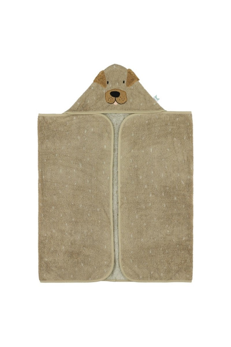 Trixie Kapuzenhandtuch Mr. Dog aus Bio-Baumwolle in Beige