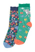 Socken von Frugi mit Katzen, 2er-Pack