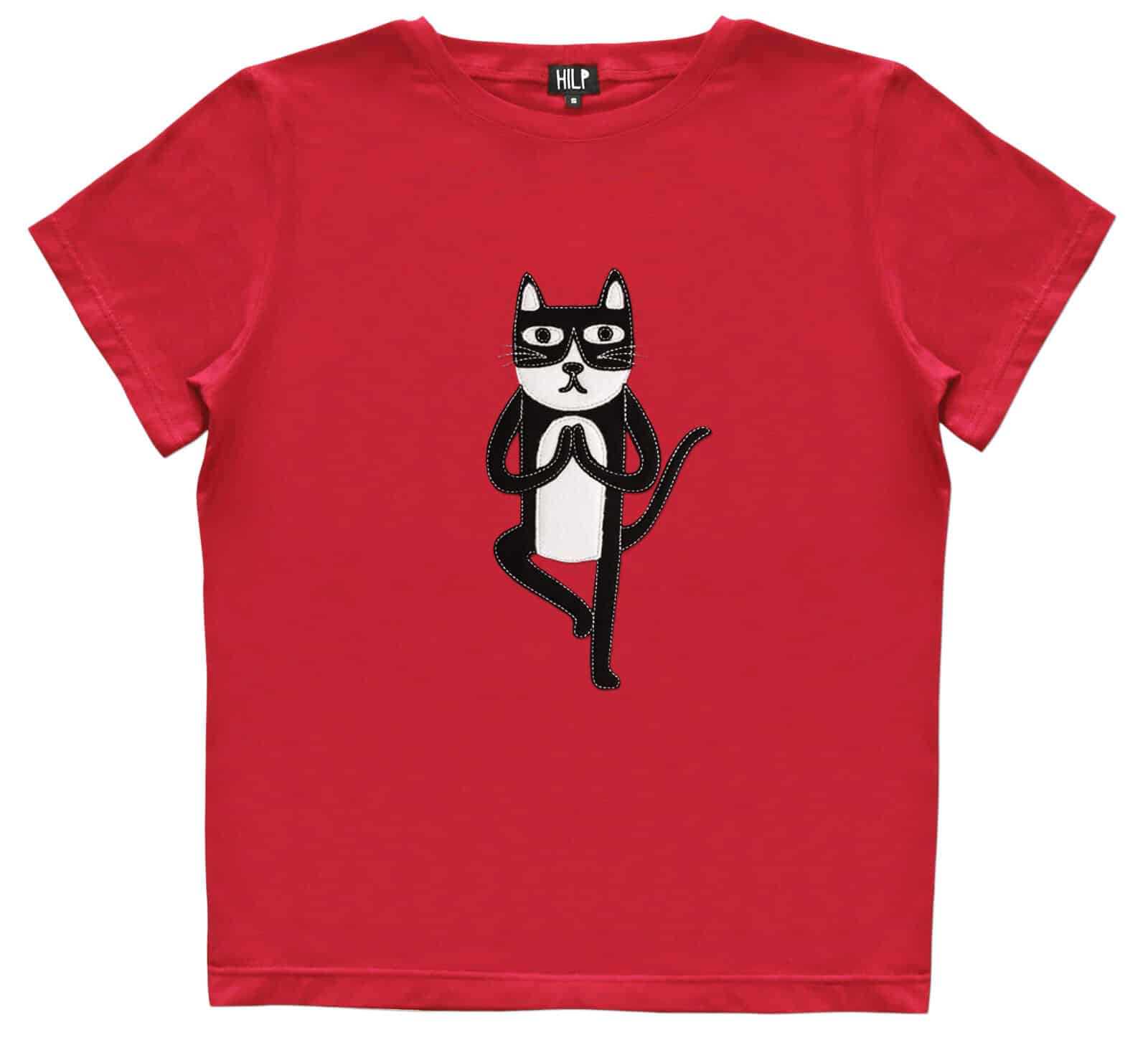 T-Shirt Yoga-Katze